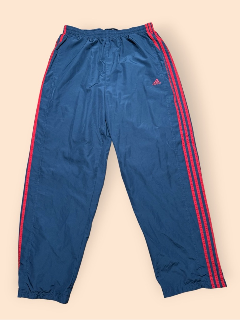 Vintage Adidas Y2K Windbreaker Pants Men’s Large Gray Vtg 2000s